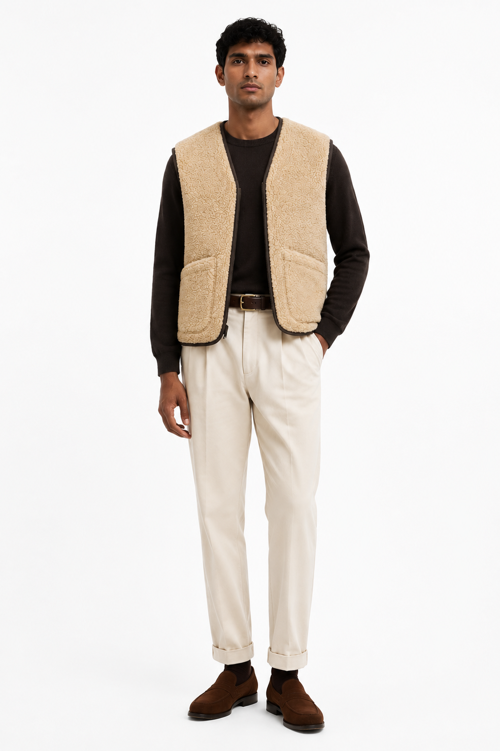 The Edward Shearling Waistcoat