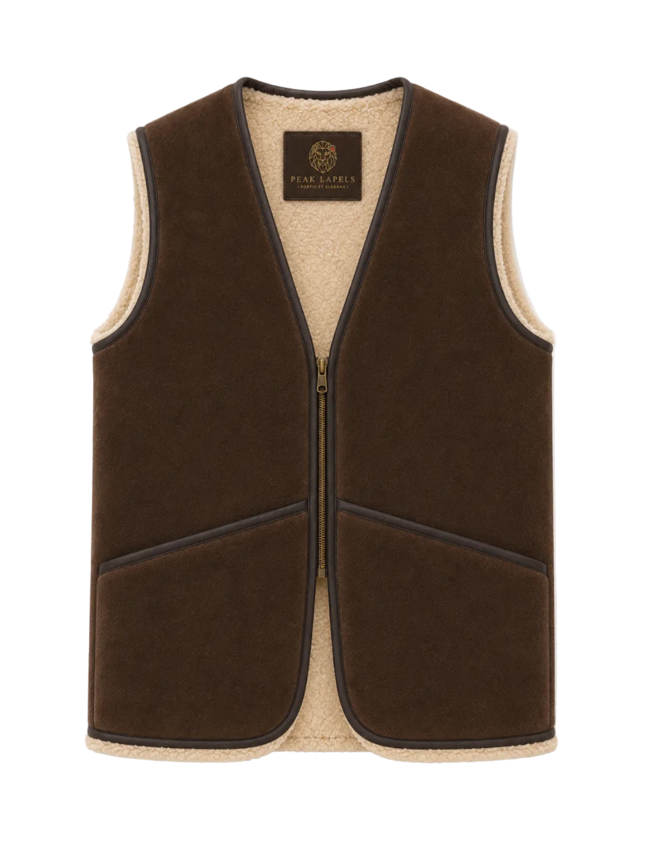 The Edward Shearling Waistcoat