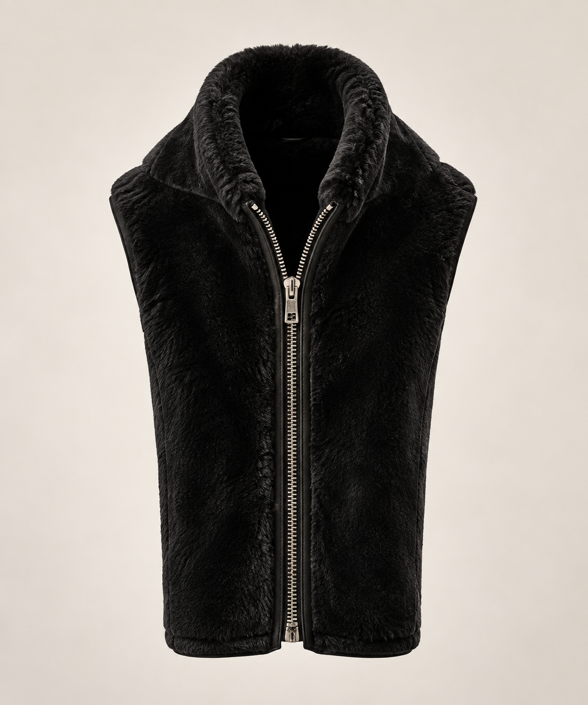 The Mayfair Liner in Black, Shearling