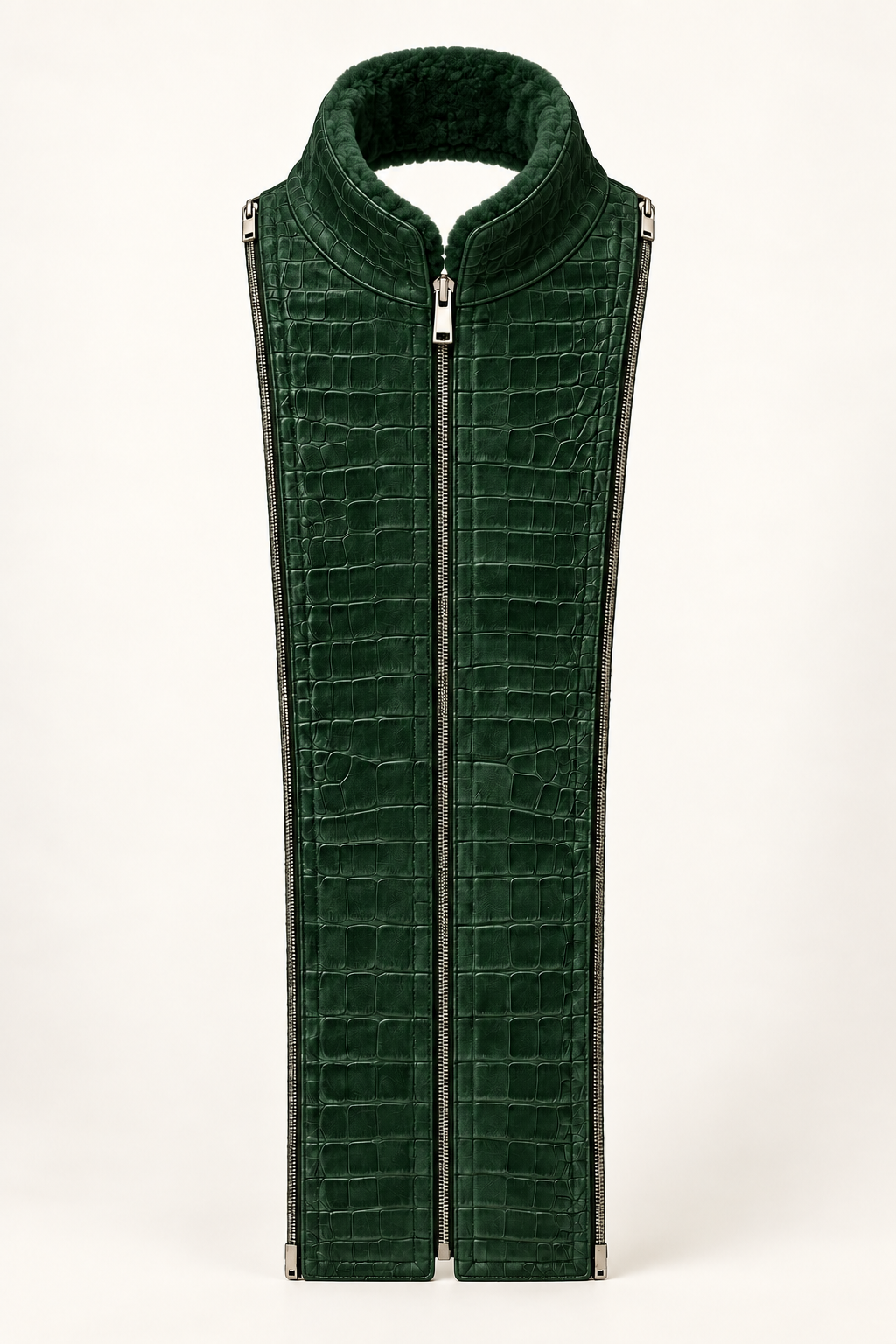 The Mayfair Liner in British Racing Green, Suede Croco