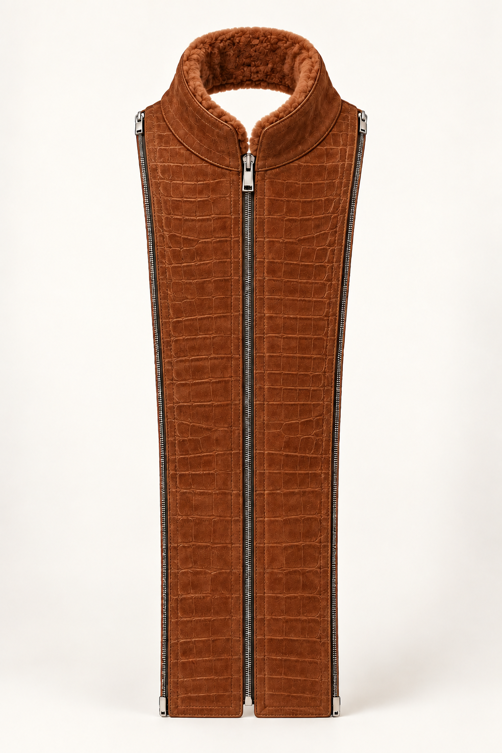 The Mayfair Liner in Cognac, Suede Croco