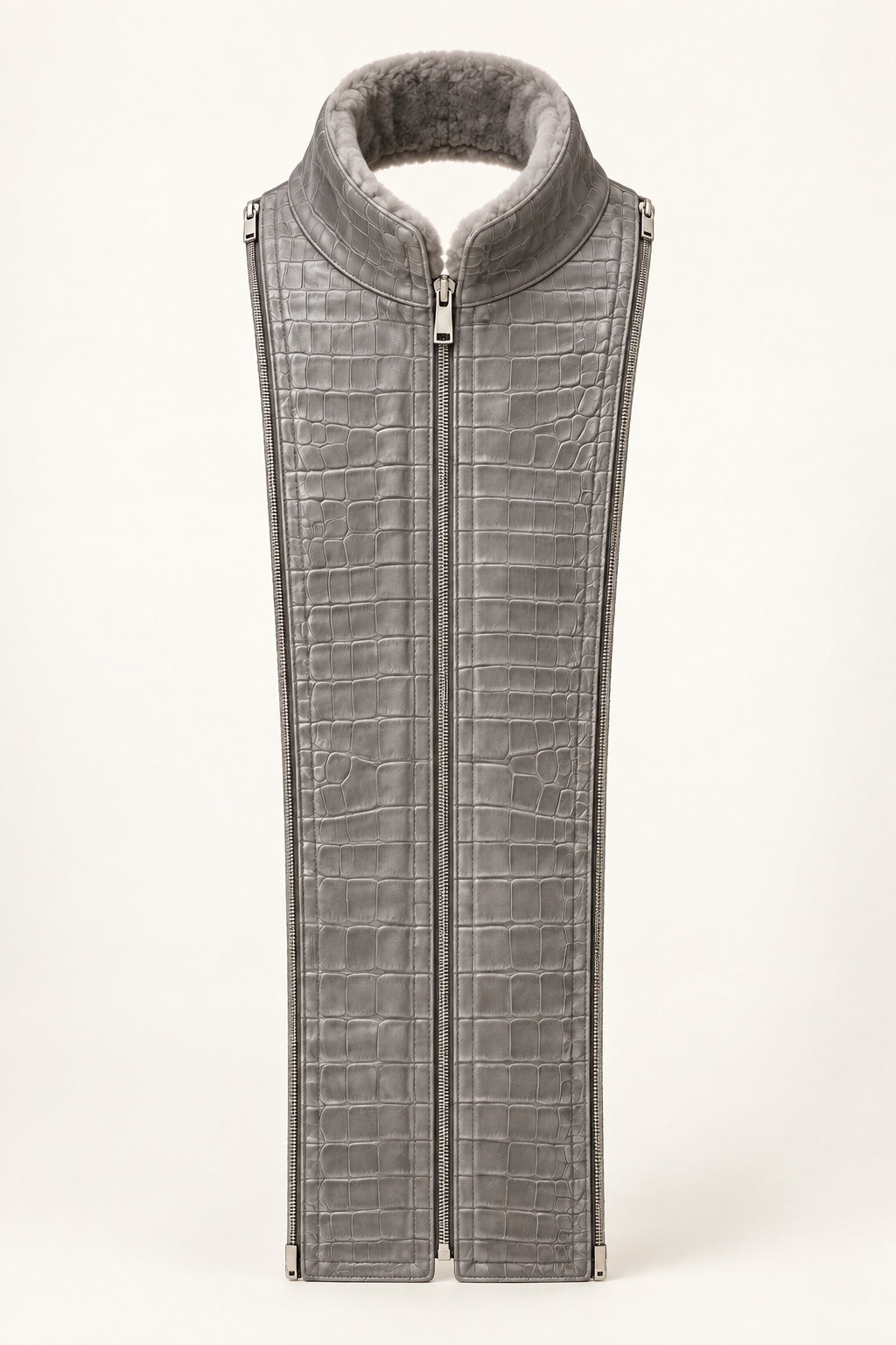 The Mayfair Liner in Grey, Leather Croco