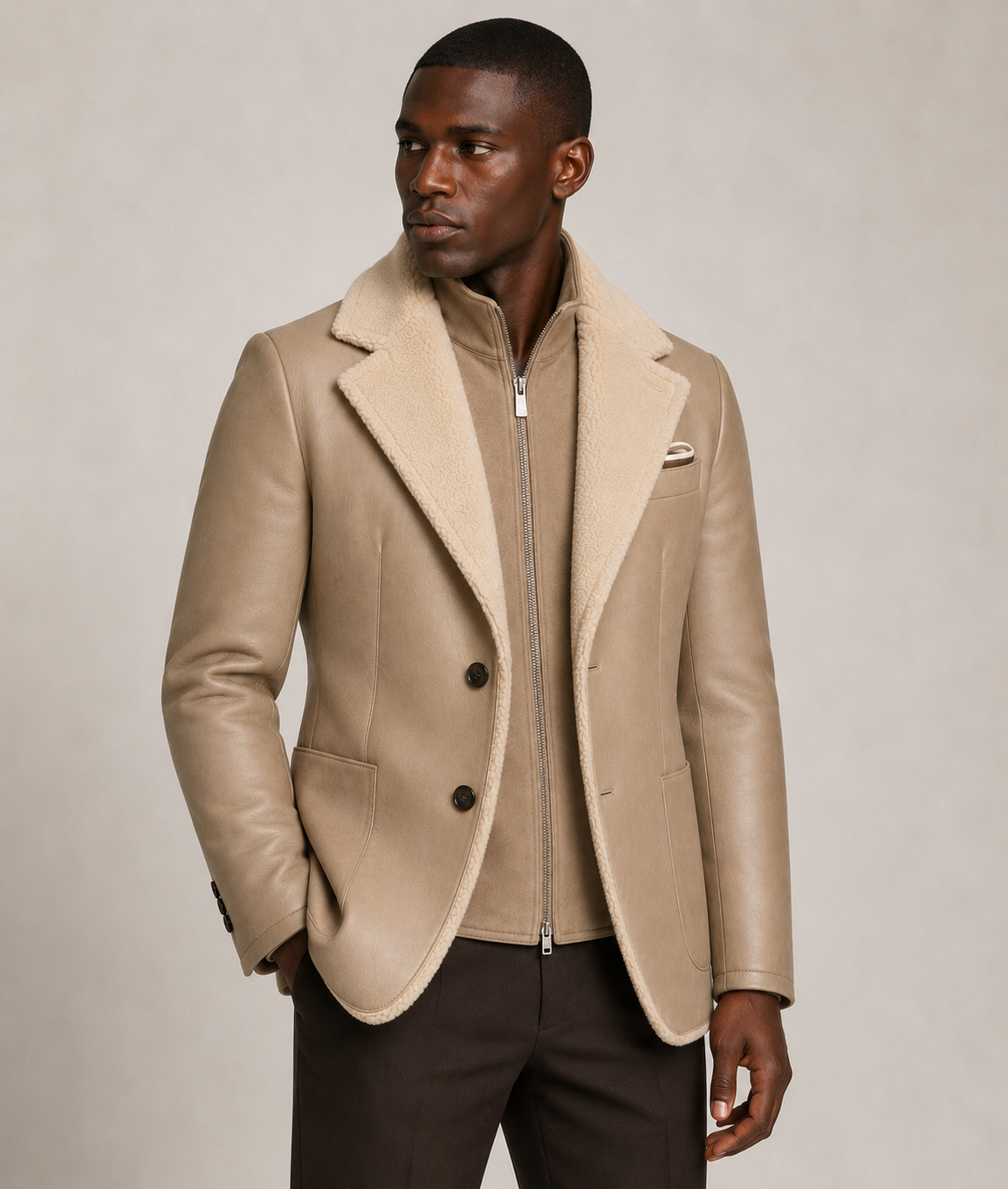 Shearling Blazer